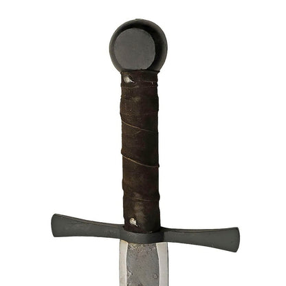 41” Hand Forged Carbon Steel Rustic Broad Sword with Leather Wrapped Handle