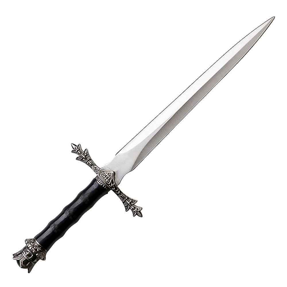 13.5” Fantasy Historical Short Sword King Arthur Collectors Knife with Scabbard-Satin Finish