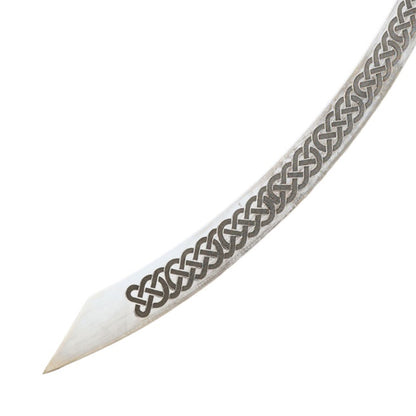 36" Belly Dance Scimitar Celtic Etched Blade Sword