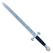36" Hand-Forged Damascus Steel Sword | Premium Black Leather Sheath | Personalized Gift for Him, Wedding, Father's Day, Birthday, Groomsmen Gift