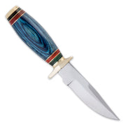 8" Stainless Steel Bushcraft Skinner Knife Outdoor Hunting Knife Wood Handle With Sheath