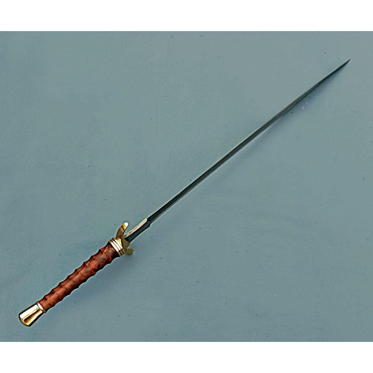 Damascus Steel Sword/Handmade Viking Sword/Medieval Sword with Leather Sheath - propswords