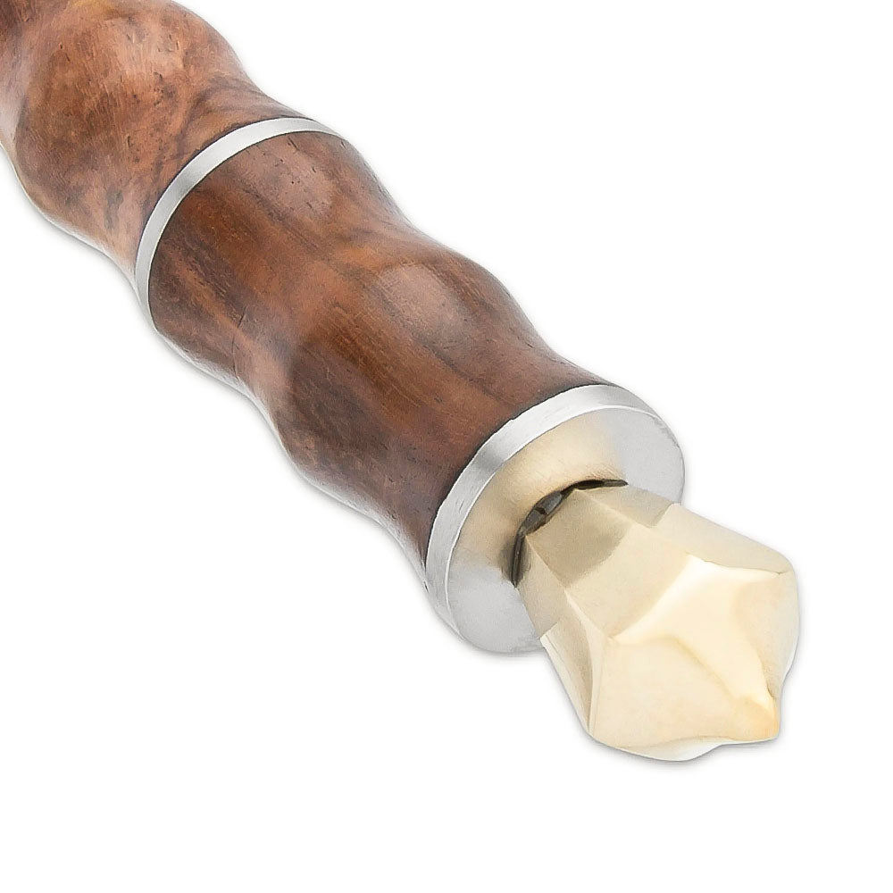 Mount Carmel Sword And Scabbard - Stainless Steel Blade, Wooden Handle, Brass Cross-guard And Pommel - propswords