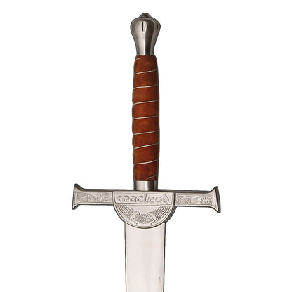 50" Handmade Stainless Steel Macleod Clan Broadsword Sword - propswords