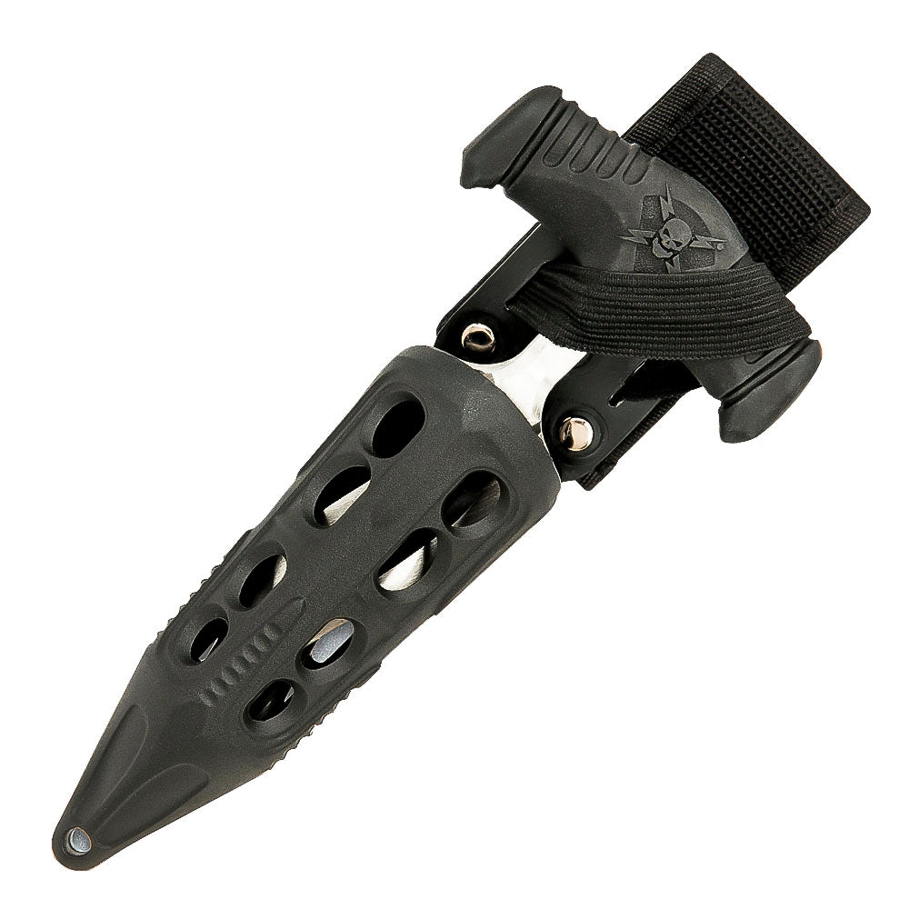 M48 Cyclone Push Dagger | 5 3/4” 2Cr13 stainless steel blade | 7 3/8" overall | Vortec belt sheath included - propswords