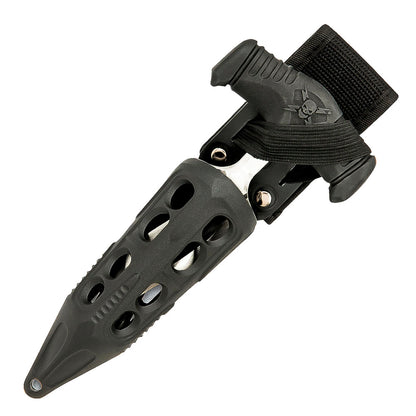 M48 Cyclone Push Dagger | 5 3/4” 2Cr13 stainless steel blade | 7 3/8" overall | Vortec belt sheath included - propswords