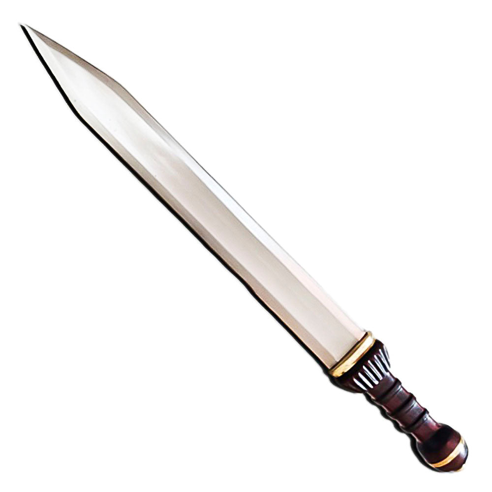 24” Handmade Stainless Steel Lucius Gladius Sword, Roman Gladiator Sword - propswords