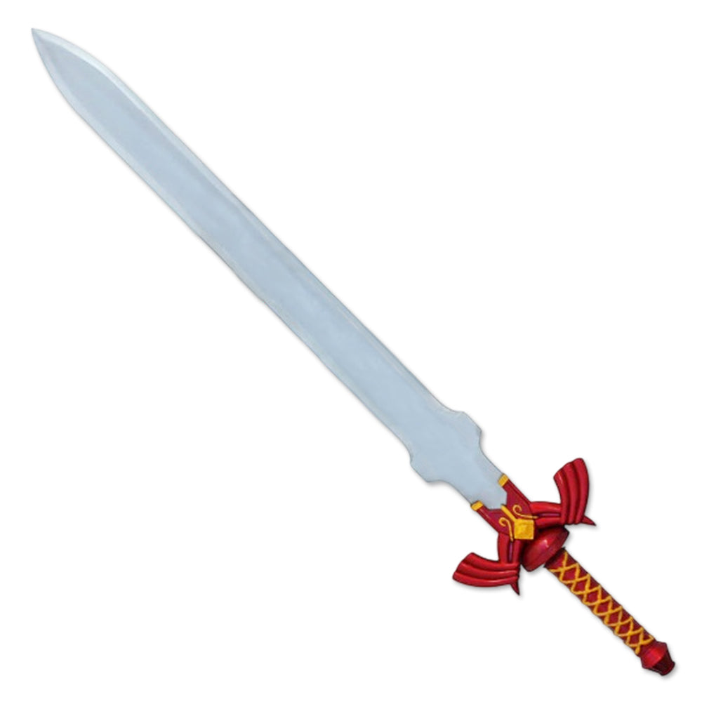41” Red Link Master Sword Legend of Zelda With Wall Plaque - propswords