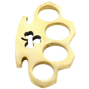 Shamrock Clover 100% Pure Brass Knuckle Novelty Paper Weight - propswords