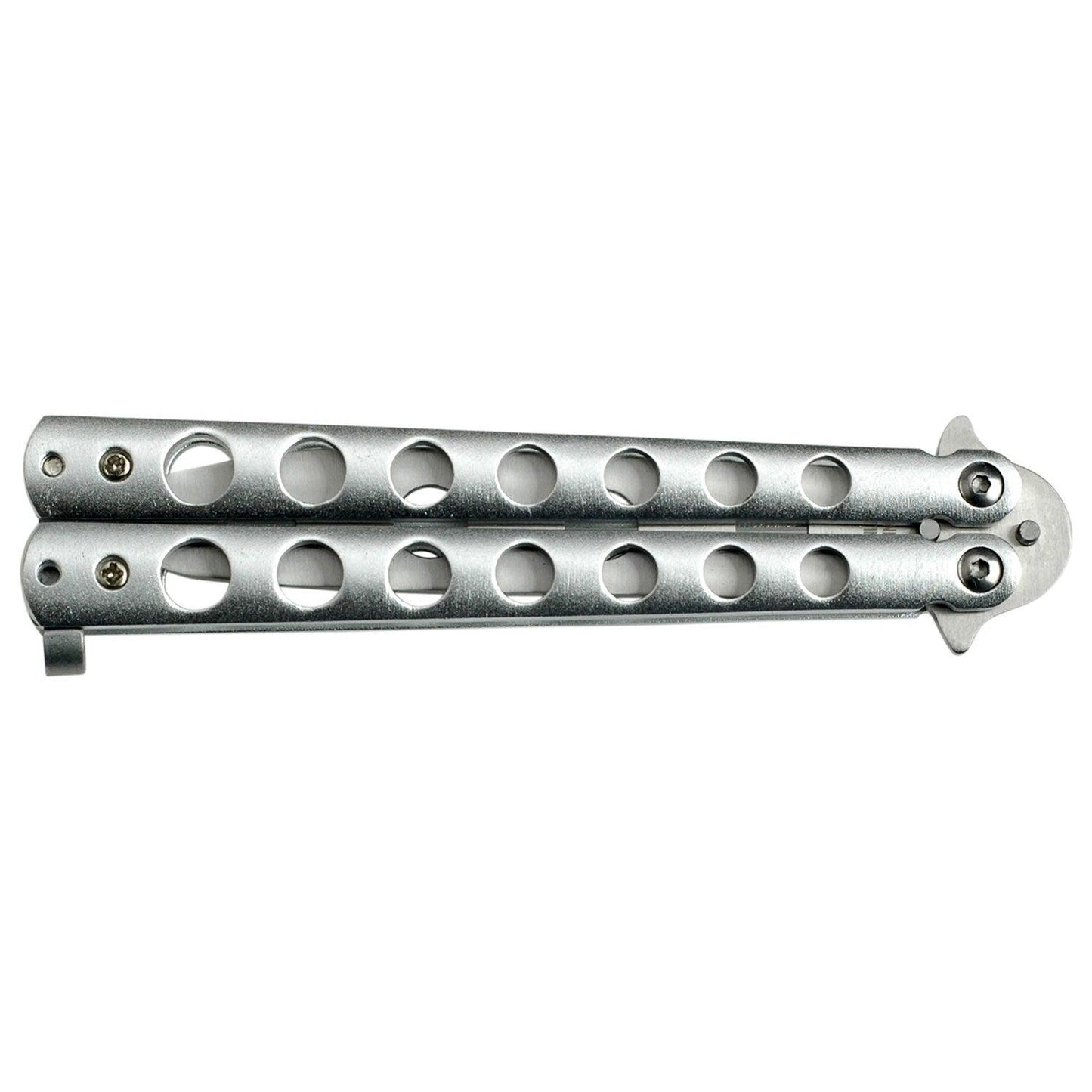 Stainless Steel Training Butterfly Knife - propswords