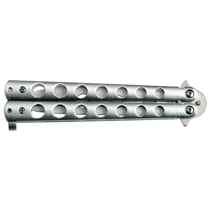 Stainless Steel Training Butterfly Knife - propswords