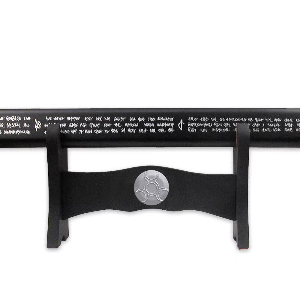 Ultraviolet Sword Full Tang Triple Edged Sword With Display Stand - propswords