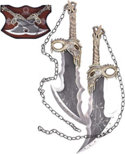 God of War Sword Kratos Sword Chaos Blade Swords 1:1 Cosplay Prop Blades of Chaos Metal Swords 21inch Halloween Cosplay Props Leviathan Axe