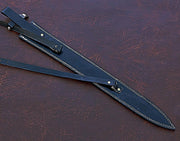 Handmade King Solomon Sword with Leather Sheath/Damascus Steel Sword - propswords