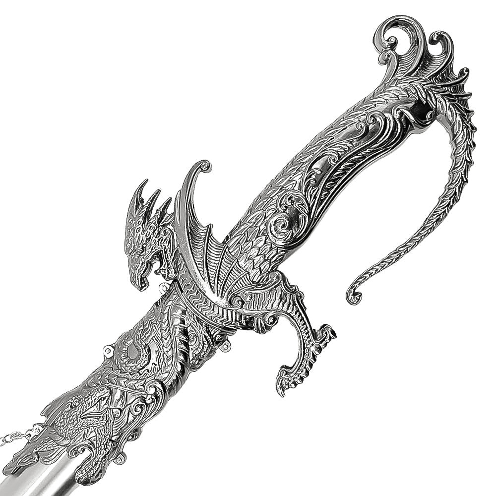 Saint George Dragon Saber - Intricately Designed Dragon Sword, Exquisite Knight Collections, for Collectors
