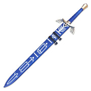 Deluxe zelda real sword High Carbon Steel Replica Breath of The Wild Double Edge Sword With Scabbard - propswords