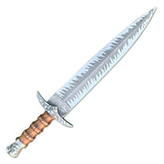 21" Handmade Damascus Steel Double Edge Bowie Knife With Leather Sheath