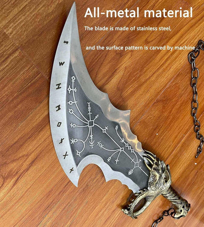 God of War Kratos' Blades of Chaos 21" Metal Replica Swords – Realistic Cosplay Prop - propswords