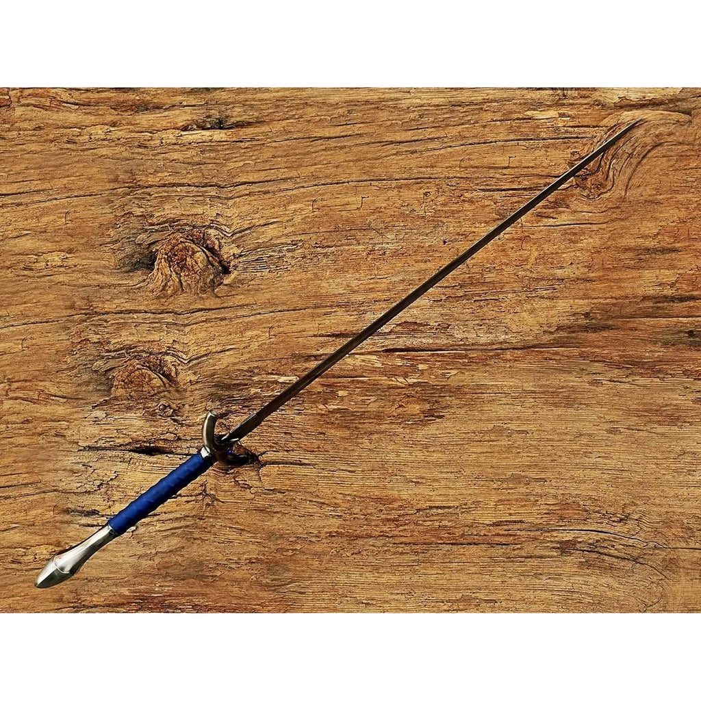 Damascus Steel glamdring Sword, Foe Hammer Sword Handmade Medieval Sword with Leather Sheath - propswords