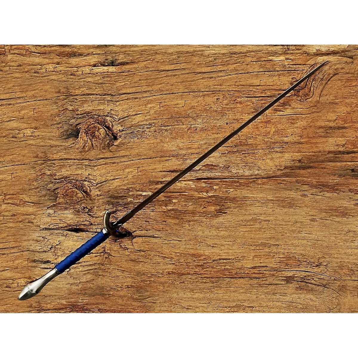 Damascus Steel glamdring Sword, Foe Hammer Sword Handmade Medieval Sword with Leather Sheath - propswords