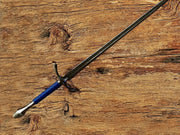 Damascus Steel glamdring Sword, Foe Hammer Sword Handmade Medieval Sword with Leather Sheath - propswords