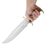 Timber Rattler Southwestern Hunter Bowie Knife with Genuine Leather Sheath - propswords
