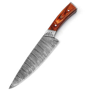 Damascus Steel Full Tang Drop Point Kitchen Chefs Knife - propswords