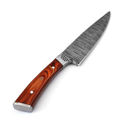 Damascus Steel Full Tang Drop Point Kitchen Chefs Knife - propswords