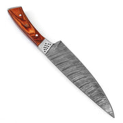 Damascus Steel Full Tang Drop Point Kitchen Chefs Knife - propswords