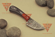 Handcrafted 6-Inch Full Tang Tracker Knife: Durable Survival, Camping, and Hunting Blade with Brown Leather Sheath - propswords