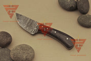 Handcrafted 6-Inch Full Tang Tracker Knife: Durable Survival, Camping, and Hunting Blade with Brown Leather Sheath