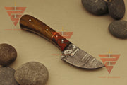 Handcrafted 6-Inch Full Tang Tracker Knife: Durable Survival, Camping, and Hunting Blade with Brown Leather Sheath