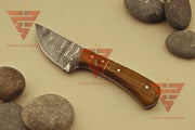 Handcrafted 6-Inch Full Tang Tracker Knife: Durable Survival, Camping, and Hunting Blade with Brown Leather Sheath