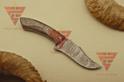 Handcrafted Full Tang Damascus Steel Hunting Camping Skinner Knife - Rosewood Handle - Ideal Gift For Him - Essential EDC Gear