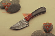 Handcrafted 6-Inch Full Tang Tracker Knife: Durable Survival, Camping, and Hunting Blade with Brown Leather Sheath