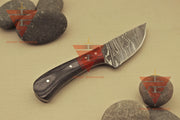 Handcrafted 6-Inch Full Tang Tracker Knife: Durable Survival, Camping, and Hunting Blade with Brown Leather Sheath