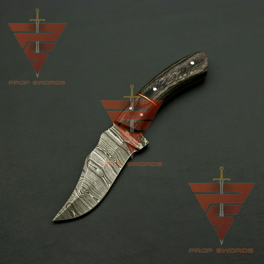 Mastercrafted Damascus Steel Fixed Blade Knife with Premium Sheath: Your Ultimate Companion - propswords