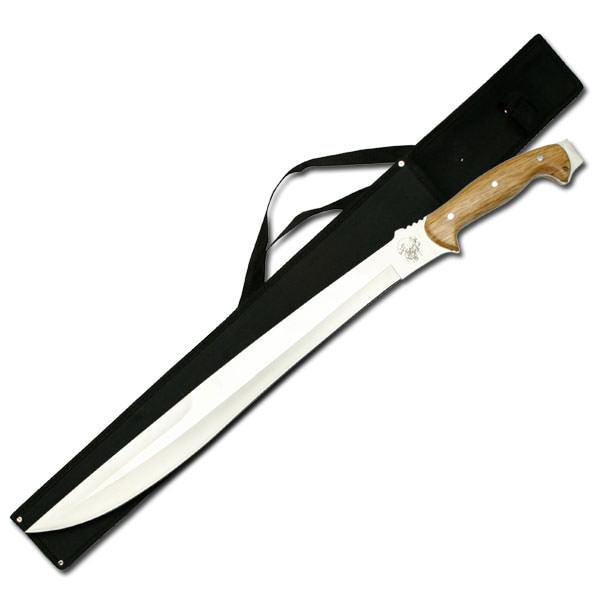 Jungle Master Premium Stainless Steel Full Tang Fixed Blade Machete Knife - propswords