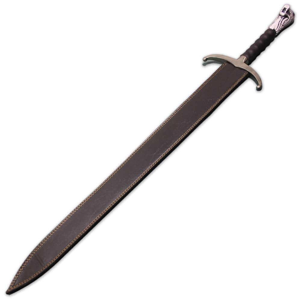 Longclaw Sword of Jon Snow Damascus With Leather Sheath - propswords