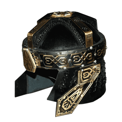 Gimli helmet collectible replica from Lord of the Rings with detailed dwarf-inspired design, perfect for display, cosplay, and fantasy collectors