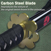 Adust Carbon Steel Roronoa Zoro Sword, Anime Sword, 41 inch Overall, Japanese Ninja Katana Samurai Sword, Carbon Steel Sword,