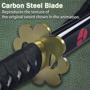 Adust Carbon Steel Roronoa Zoro Sword, Anime Sword, 41 inch Overall, Japanese Ninja Katana Samurai Sword, Carbon Steel Sword, - propswords