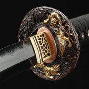 Authentic Japanese Katana Damascus Steel Hand Forged Sturdy Tactical Swords - propswords