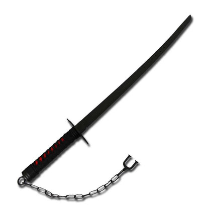 Black Tensa Zangetsu Sword of Ichigo Kurosaki Anime Sword With Scabbard - propswords
