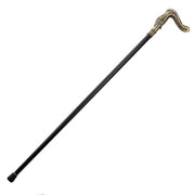 Brass Finish Burst Snake Head Cane Sword - propswords