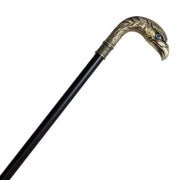 Brass Finish Eagle Head Luxury Cane Sword - propswords