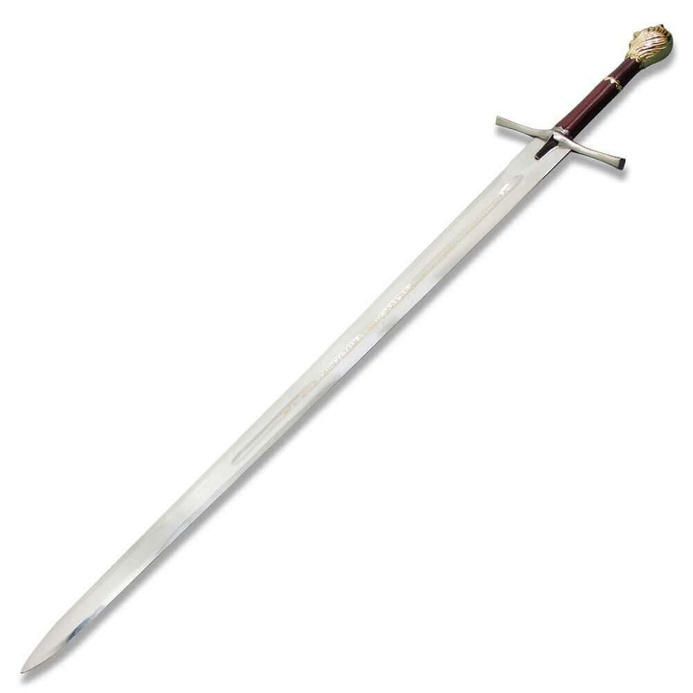 Chronicles Of Narnia Prince Sword Replica Gold Rhindon Sword of High King Peter - propswords