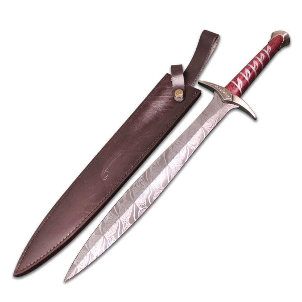 Damascus Steel Lord of the Rings Swords Sting Swords of Frodo - propswords