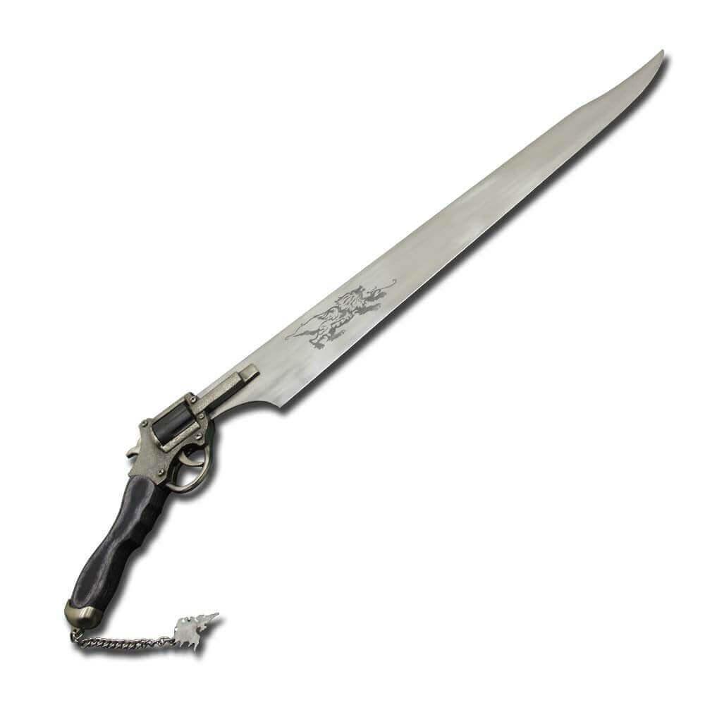Authentic FF8 Squall Gunblade Replica – Final Fantasy Style Revolver Sword - propswords