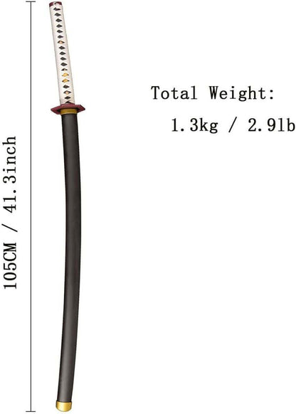 Giyuu Tomioka Water Hashira Nichirin Sword – Authentic 1:1 Demon Slayer Cosplay Katana - propswords
